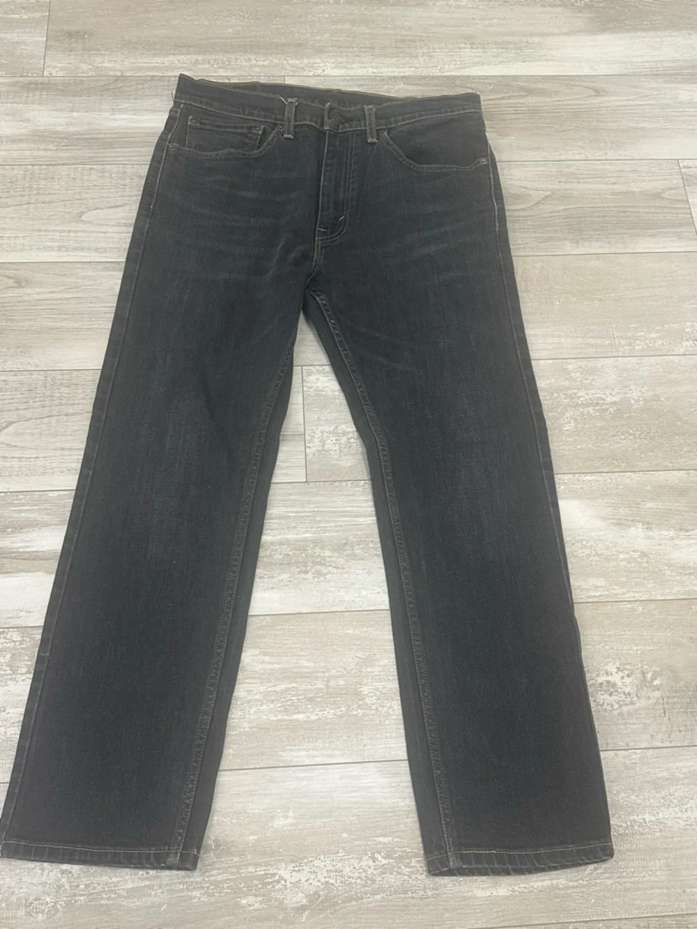 Levi's Mens Black 505 Straight Leg Jeans. Sz 34/30 - Picture 4 of 7